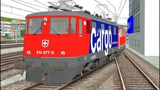 Open Rails SBB. Die Ae 610 Cargo 2008.
