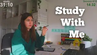 LIVE 5 HOURS Study With Me (60 min study + 10 break)