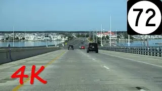 ⁴ᴷ NJ Route 72 (Long Beach Island/Manahawkin, NJ) westbound [4K VIDEO]