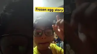 Frozen egg story in freezing cold in UK