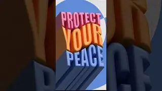 Protect your peace 3d design | graphicdesigntutorials | adobeillustrator | adobeillustratortutorial