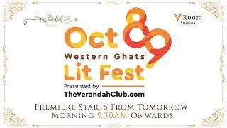 Western Ghats Lit Fest | Verandah Club | October 8 & 9 | Coimbatore