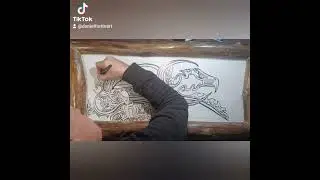 RE-DO: NEW DRAWING ON MY SELF MADE LOG FRAME