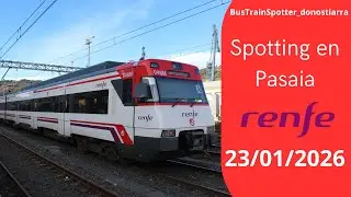 Trainspotting en la estaci&oacute;n de Pasaia Renfe (23/01/2026)