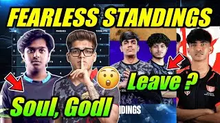 Fearless Day-1 Standings 😮 Godl, Tx ? Rnt, GT Lineup Changes 😳
