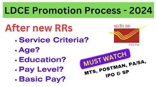 LDCE Promotion Structure after new RRs ! New rule for Promotion LDCE exam 2024 !  #gdstopa