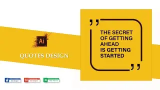 How to create quotes Design in adobe illustrator in Bangla