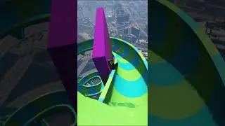 GTA 5 Epic Funny Water Slide Ragdoll V's Green Spiderman Sonic Water Slide Jump/Fail 340 #gta #viral