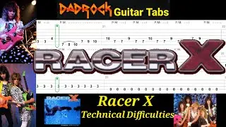 Technical Difficulties - Racer X - Guitar + Bass TABS Lesson 
