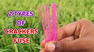 2 ways to make fireworks fuse | how to make crackers fuse. #crackers