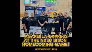 Acapella Express at the 2024 NDSU Bison Homecoming Game! #Football #SweetAdelines #Sports #Fargo #ND