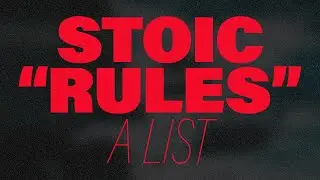 stoic rules list by ryan holiday | SDWT Podcast