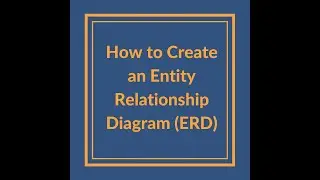 Steps to create and ER diagram