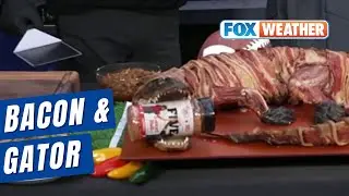 Bacon-Wrapped Gator, Other Snacks For Super Bowl Sunday