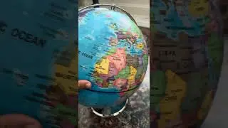 Discover the World: Illuminated Globe with Stand and LED Night Light