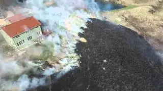 prairie burn drone video