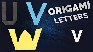 alphabet letters for origami - letter V