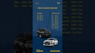 PRICE LIST ALL UNIT DI GOO RENTAL MOBIL BATAM #ytshorts