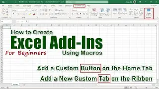 Excel Add-Ins for Beginners:  How to Create, Customize, and Use