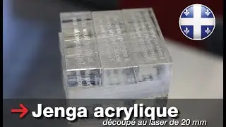 Acrylique Jenga | Acrylique d&eacute;coup&eacute; au laser de 20 mm | Trotec SP3000