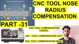 USE TOOL COMEANSATION II  G40,G41,G42, TOOL COMPANSITION ii #cnc #cncmachine #mcode