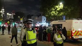 The pink ladies protest in Whitechapel tower hamlets with Alan