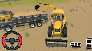 Loading Sand in Old Truck With JCB From Ground  #jcb #truck #gaming 