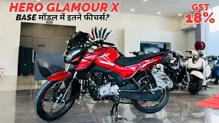 2025 🔥New Hero Glamour X 125 Base Model Detailed Review✅👍