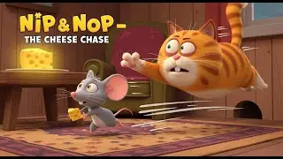Nip & Nop &ndash; Episode 2 | The Cheese Chase 🧀🐭🐱 | Funny 90s Style Cartoon for Kids