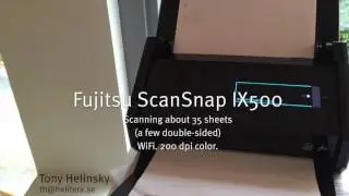 Fujitsu ScanSnap IX500 speed demo