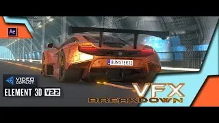 REALISTIC CAR ANIMATION INSIDE e3d ||ELEMENT 3D||VFX BREAKDOWN||2020||AFTER EFFECT||MASTERVFXSTUDIO