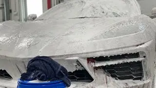 Corvette C8 | Car Wash | Wash Towel Method | Real Time