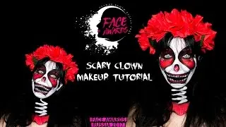NYX FACE AWARDS RUSSIA 2017 || Scary clown makeup tutorial || #FACEAWARDSRUSSIA2017