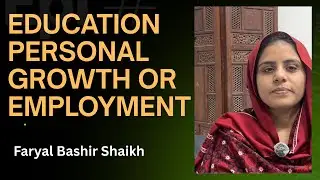 Purpose of Education- Faryal Bashir Shaikh #pakyouthpulse #saeedshaikh #educationcrisis 