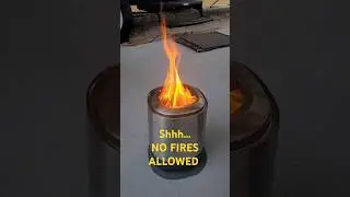 No fires allowed...