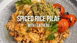 Spiced Rice Pilaf with Flathead