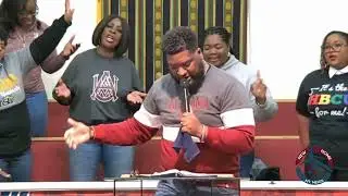 Pastor Lee B. Walker singing 