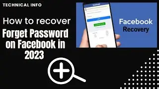 How to recover  forget password on Facebook in 2023 Urdu | Forget Password | Technical Info