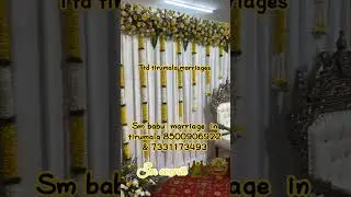 #tirumala #wedding #decoration # best marriage events#hindutemple #ttd #balajitemple #