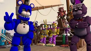 Me and my Friends ar on Foxys Ship!. SFM Fnaf SpeedArt