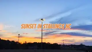 Beautiful evening in Stallings, NC