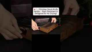 🥩🔪 Piklohas Steak Knife Holder &ndash; Rust-Resistant & Designed for Air Drying! ✨🍽