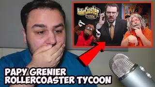 British Reaction To Papy Grenier - RollerCoaster Tycoon (Joueur Du Grenier)