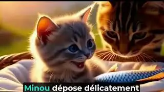 Un Chat H&eacute;ro&iuml;que : Il P&ecirc;che un Poisson Pour Nourrir Son Petit 🐱🐟 | Histoire Touchante