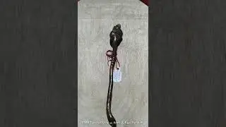 Twisted Vine with Knot and Raw Peridot Wand, Hair stick