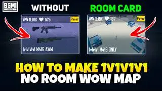 How to make 1v1v1v1 WOW Map without Room Card | How to create 1v1v1v1 WOW Map BGMI | 1v1 No Room WOW
