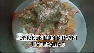 Hyderabad Chicken dum biryani recipe /chicken biryani in Telugu #youtubeshorts #trending#biryani 