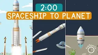 2 Minute Journey to Deep Space! 🌌🚀 Rocket Ship Galaxy Adventure Timer for Kids