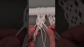 Macrame wall hanging using diamond pattern with square knot #macrame #wallhanging #pattern
