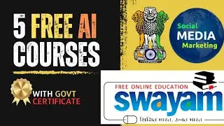 Top 5 Free AI और Data Science Courses with Govt Certificate | SWAYAM Portal